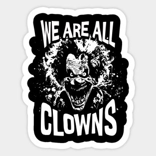 Scary Circus Clown Sticker